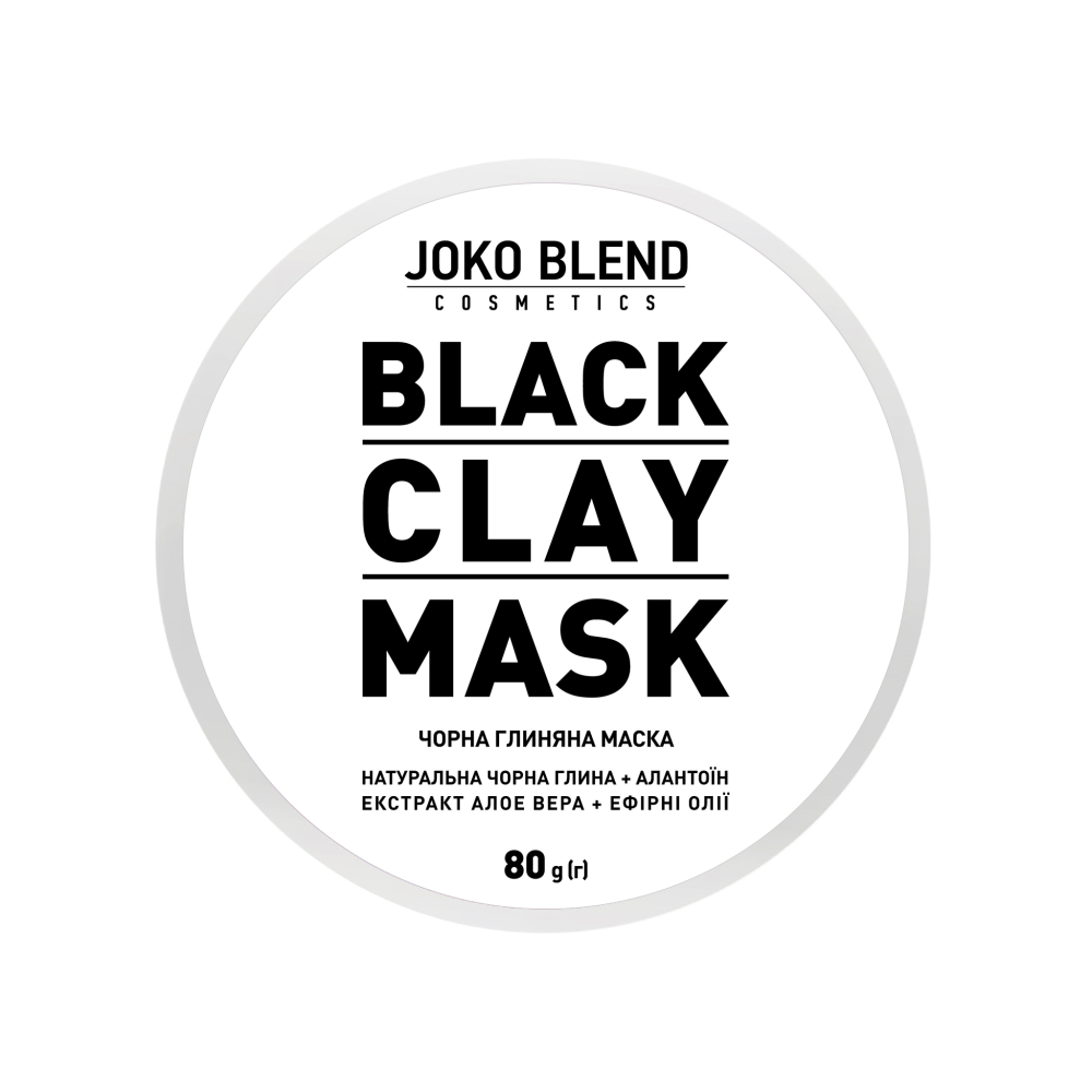 Чорна глиняна маска для обличчя Black Clay Mask Joko Blend 80 г