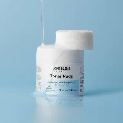 Зволожувальні тонер-педи для обличчя з керамідами та гіалуроновою кислотою Joko Blend 60 шт