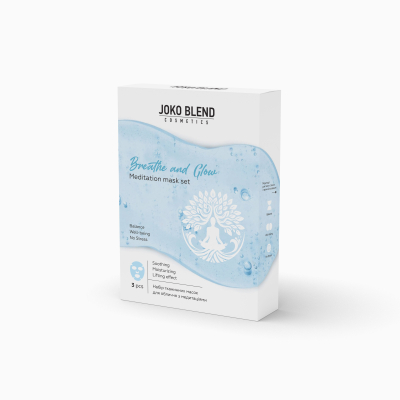 Набор тканевых масок для лица с медитациями Breathe and Glow Joko Blend