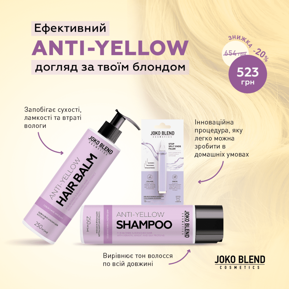 Комплексный набор по уходу за осветленными волосами Joko Blend