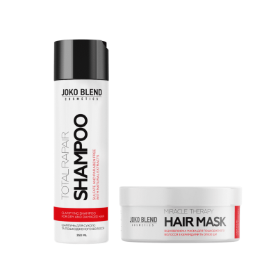 Набір для відновлення сухого і пошкодженого волосся Joko Blend