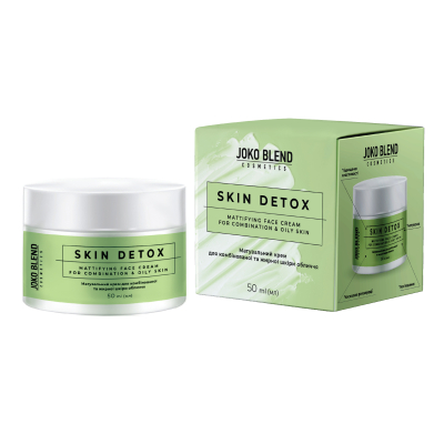 Матувальний крем для комбінованої та жирної шкіри обличчя Skin Detox Joko Blend 50 мл