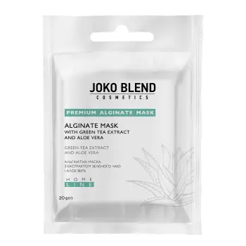 Альгинатная маска успокаивающая с экстрактом зеленого чая и алоэ вера Joko Blend 20 г