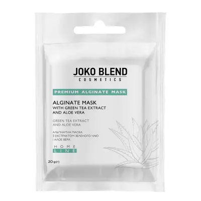 Альгінатна маска заспокійлива з екстрактом зеленого чаю і алое вера Joko Blend 20 г