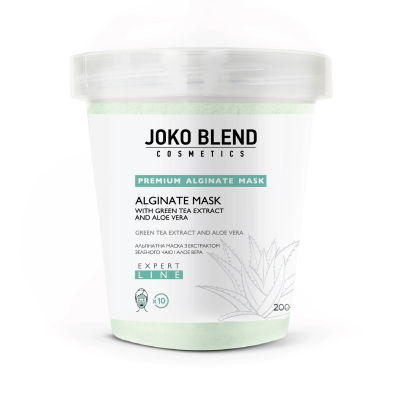 Альгінатна маска заспокійлива з екстрактом зеленого чаю і алое вера Joko Blend 200 г