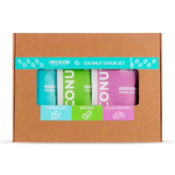 Тестовый набор из 3 скрабов Coconut Body Scrub Joko Blend Set of 3