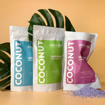 Тестовий набір з 3 скрабів Coconut Body Scrub Joko Blend Set of 3