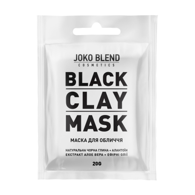 Чорна глиняна маска для обличчя Black Clay Mask Joko Blend 20 г