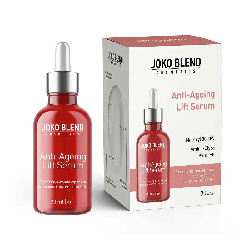 Сироватка пептидна проти зморшок з ліфтинг ефектом Anti-Ageing Lift Serum Joko Blend 30 мл